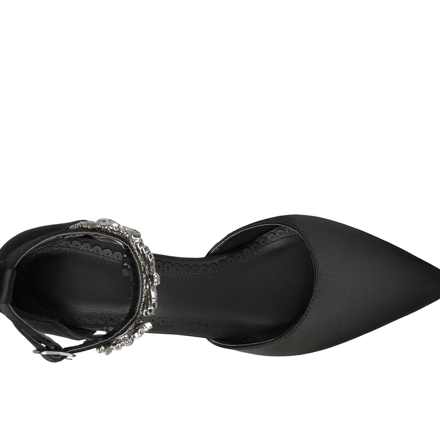 JOURNEE Collection Loxley Embellished Ankle Strap D'Orsay Stiletto Pumps