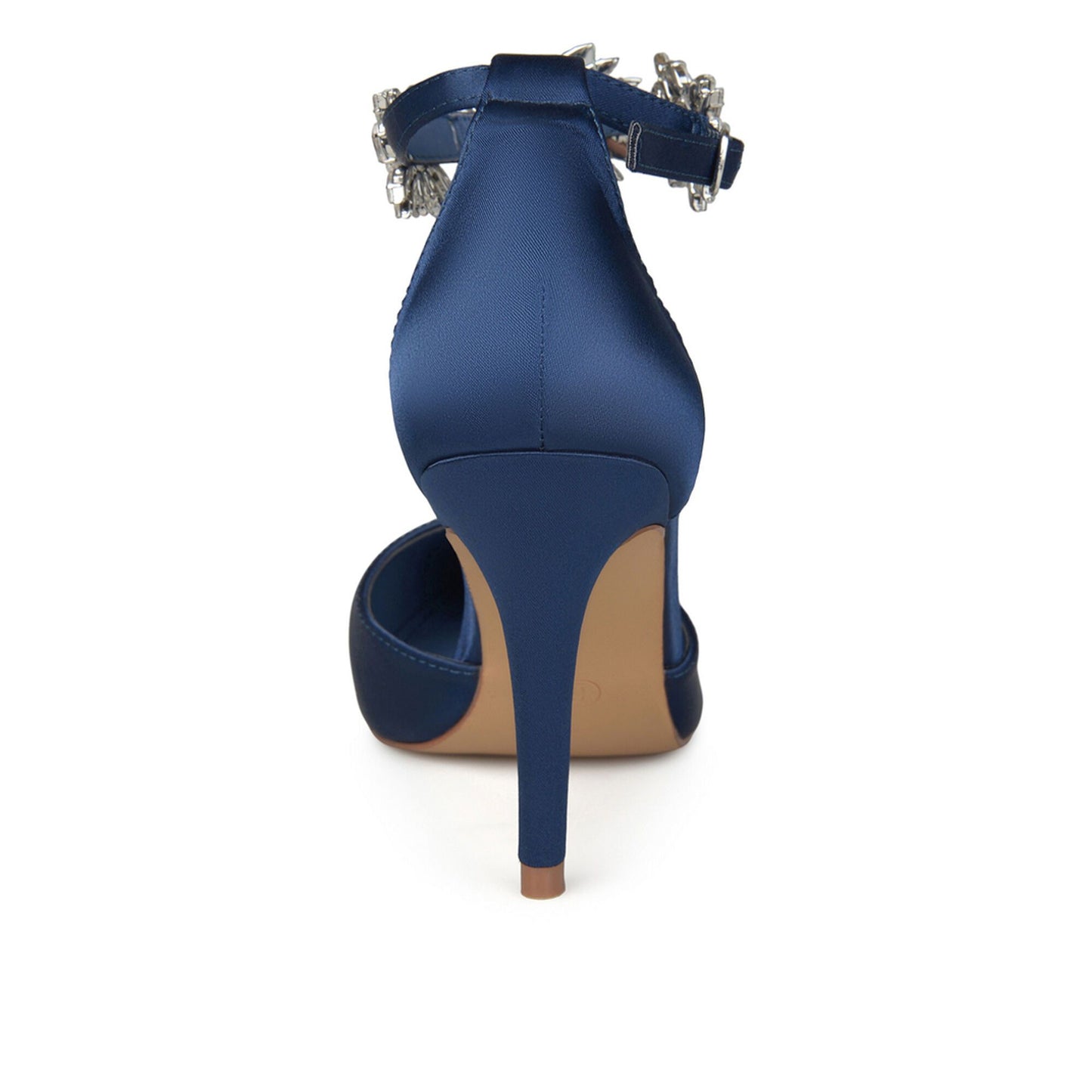 JOURNEE Collection Loxley Embellished Ankle Strap D'Orsay Stiletto Pumps