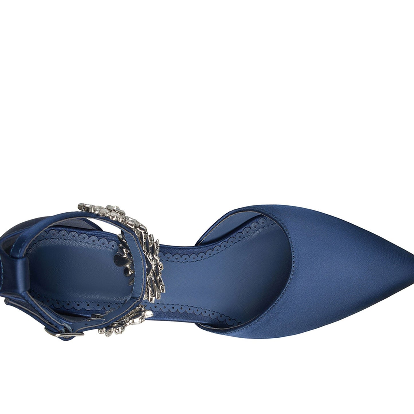 JOURNEE Collection Loxley Embellished Ankle Strap D'Orsay Stiletto Pumps