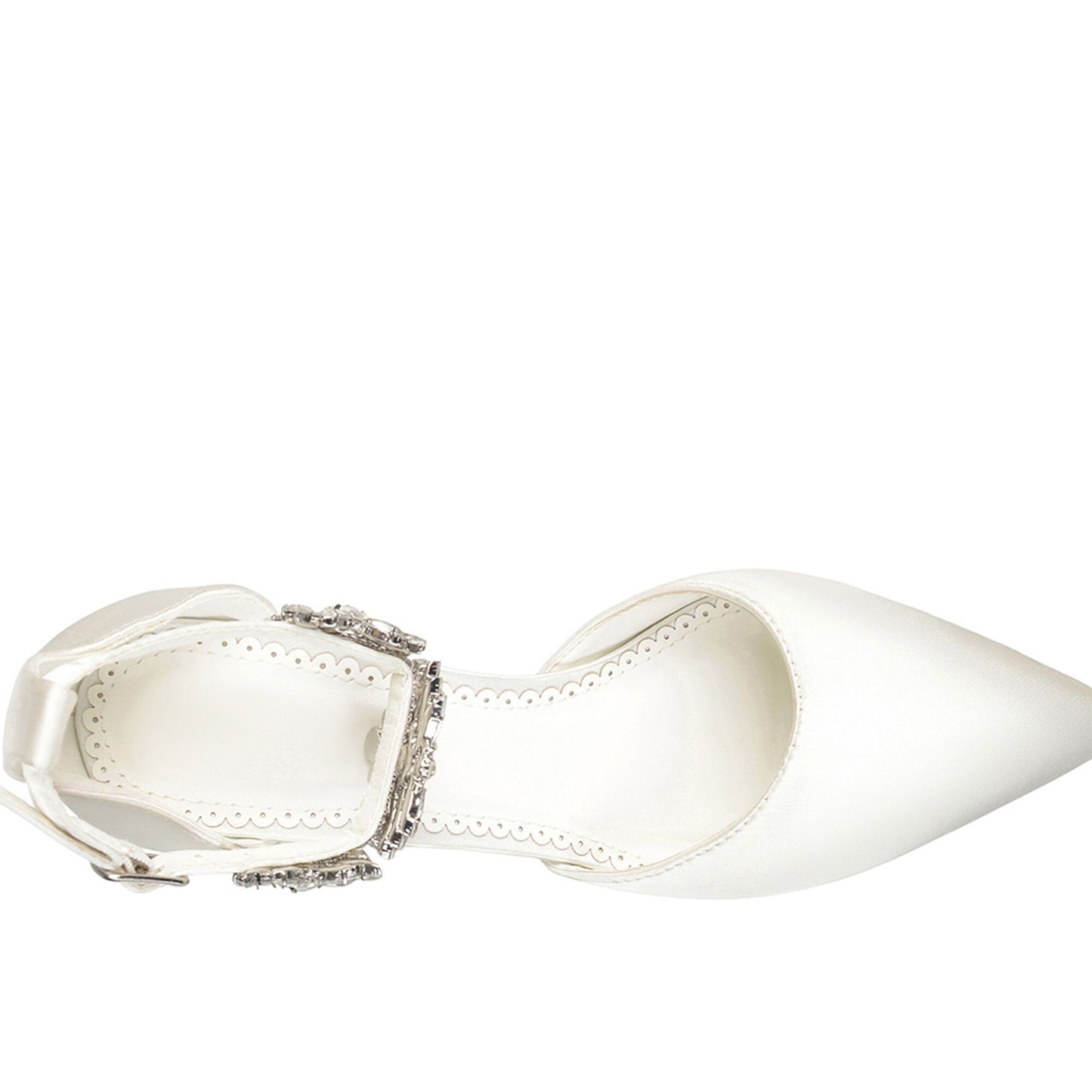 JOURNEE Collection Loxley Embellished Ankle Strap D'Orsay Stiletto Pumps
