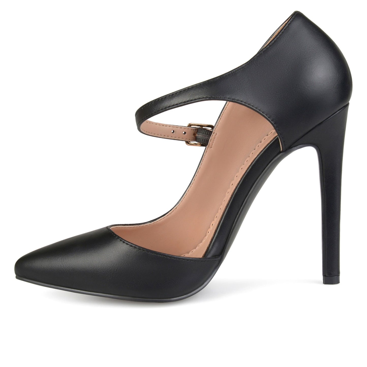 JOURNEE Collection Athea Ankle Strap Pointed Pumps