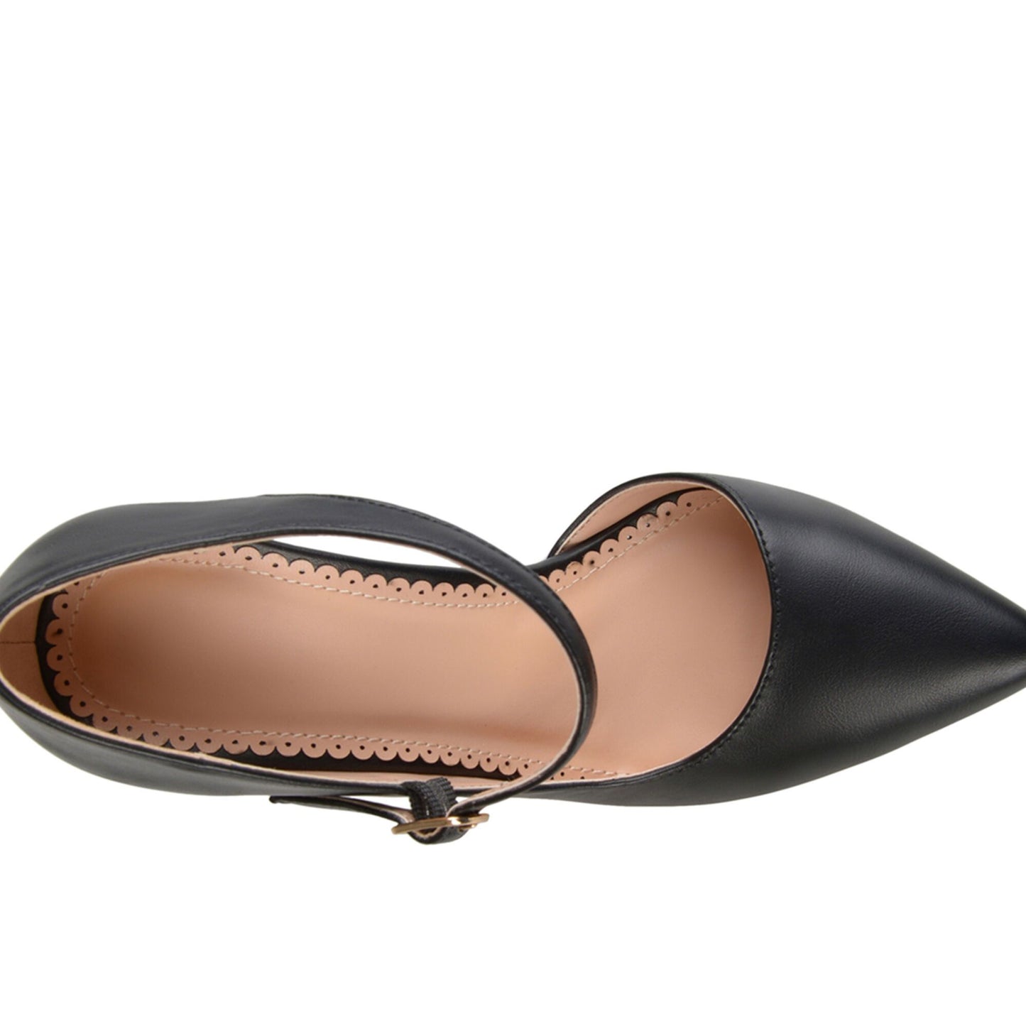 JOURNEE Collection Athea Ankle Strap Pointed Pumps