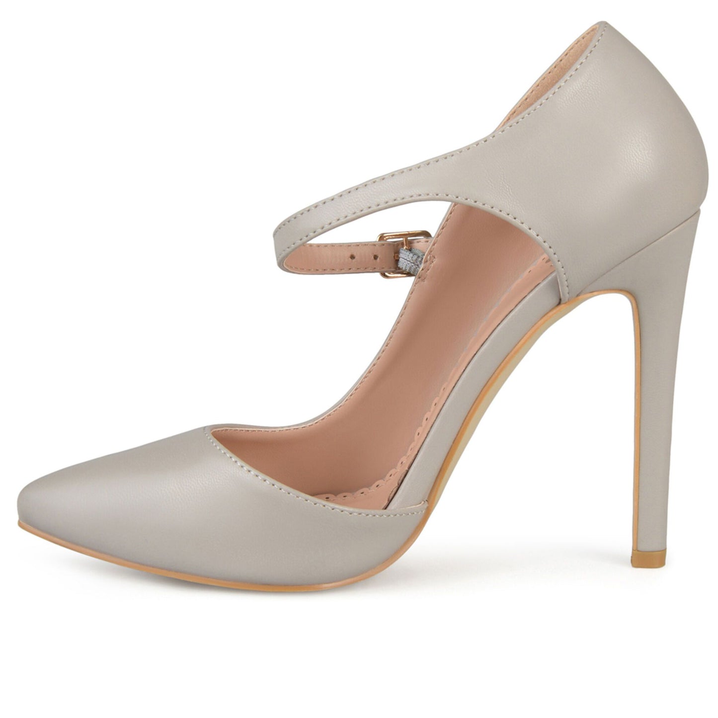 JOURNEE Collection Athea Ankle Strap Pointed Pumps