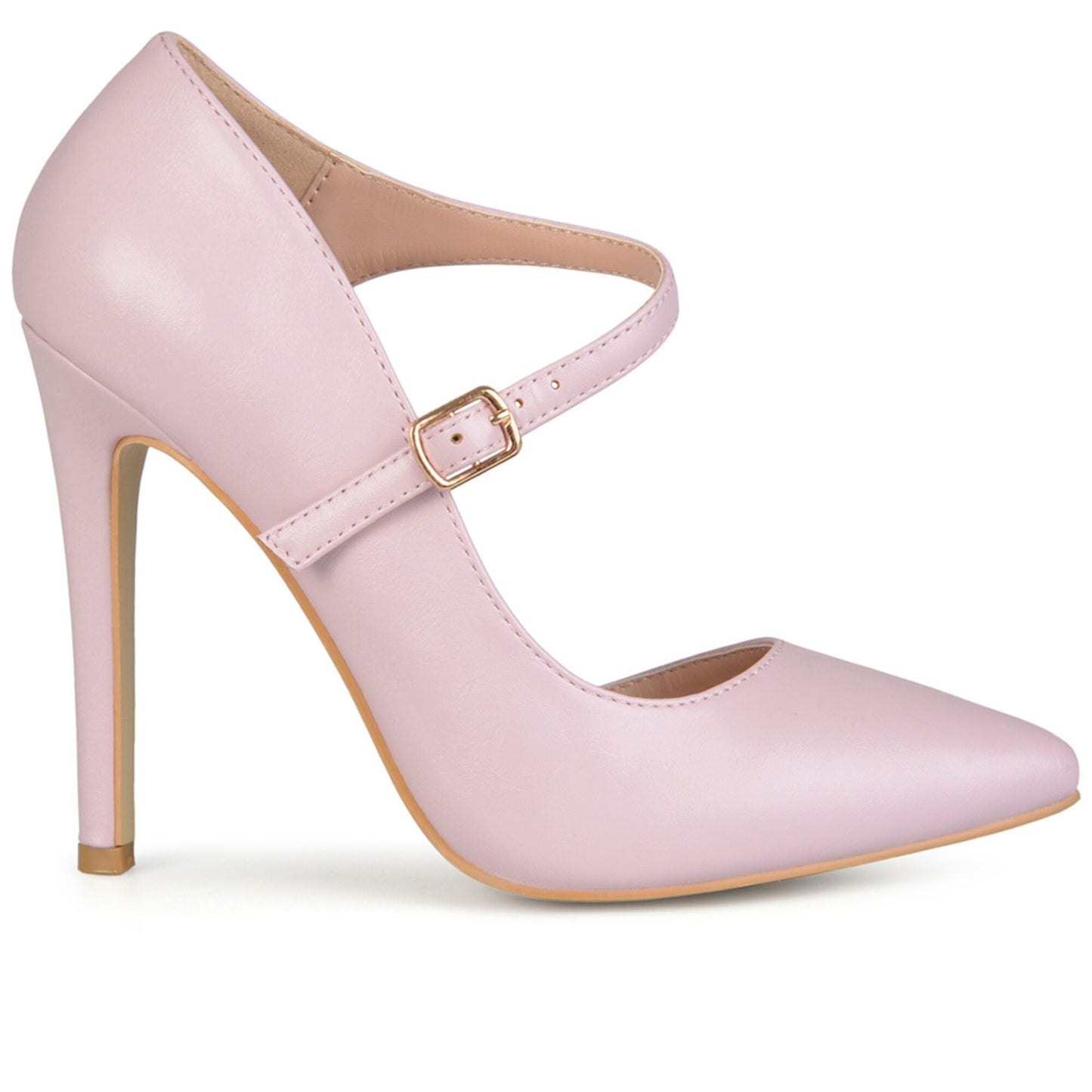 JOURNEE Collection Athea Ankle Strap Pointed Pumps