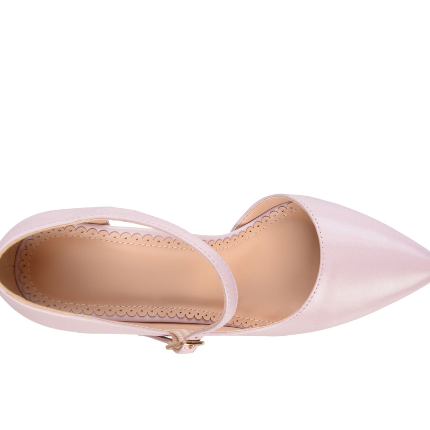 JOURNEE Collection Athea Ankle Strap Pointed Pumps