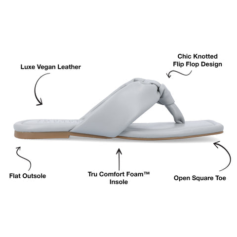 JOURNEE Collection Ares - Flip-Flop Sandals, Large