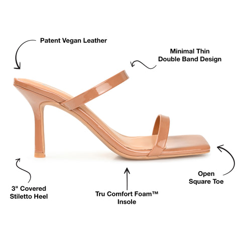 JOURNEE Collection Brie Heels, Large