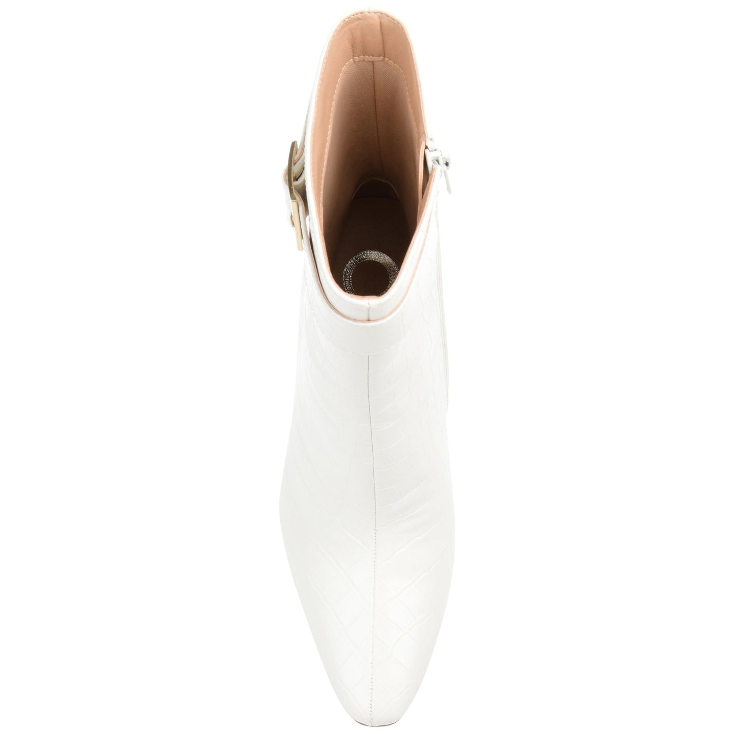 JOURNEE Collection Elanie Booties, White