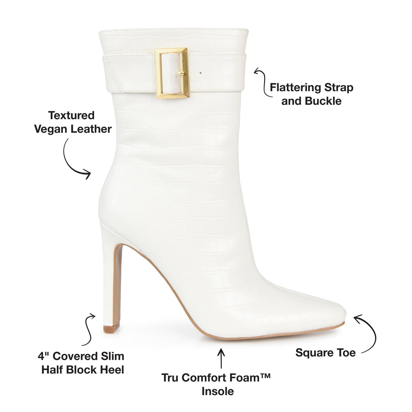 JOURNEE Collection Elanie Booties, Large