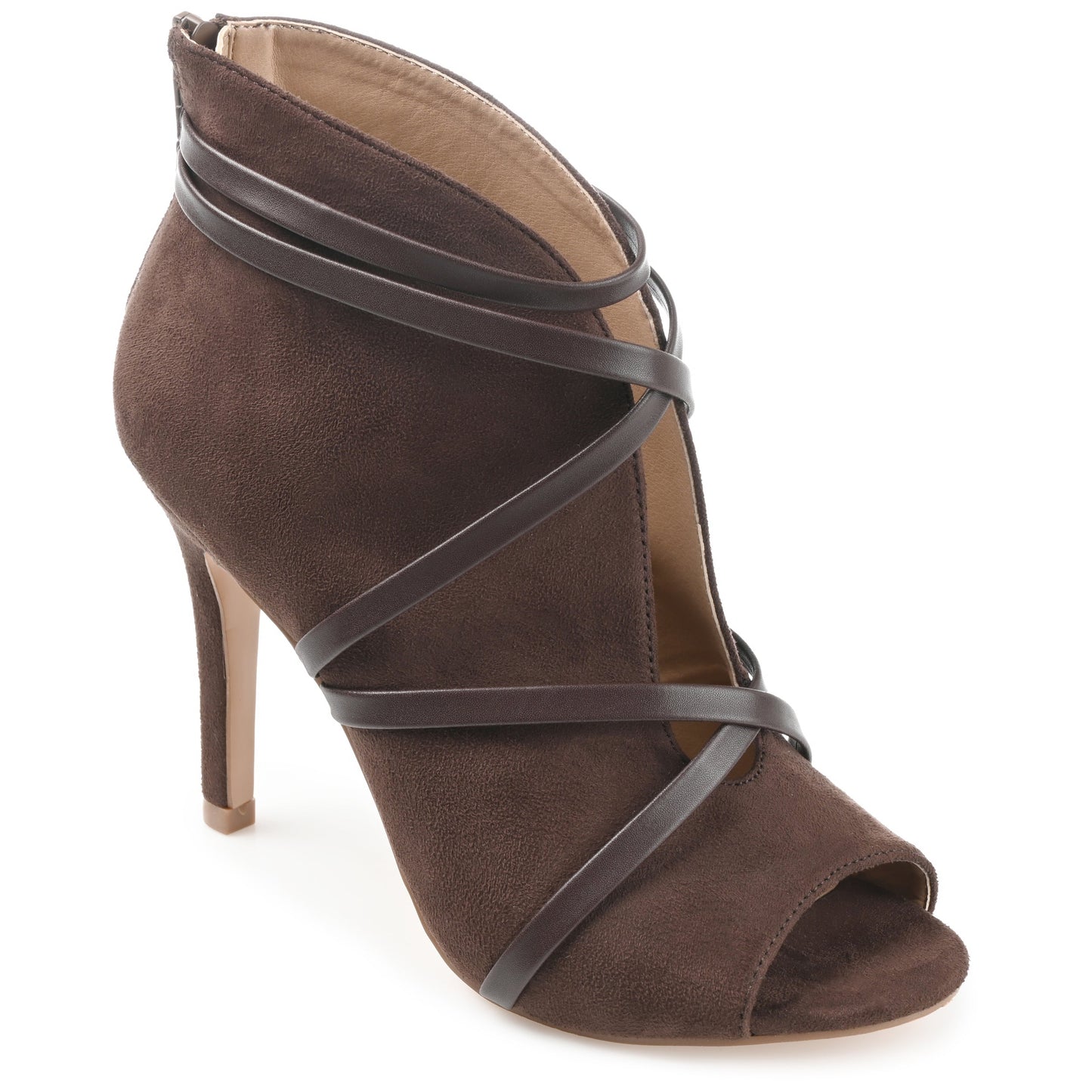 JOURNEE Collection Samara Booties-Standard Width, Brown