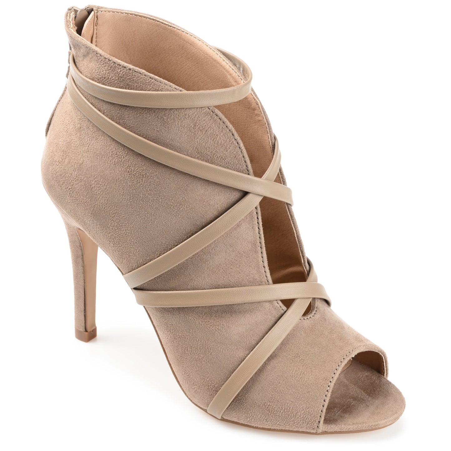 JOURNEE Collection Samara Booties-Standard Width, Taupe