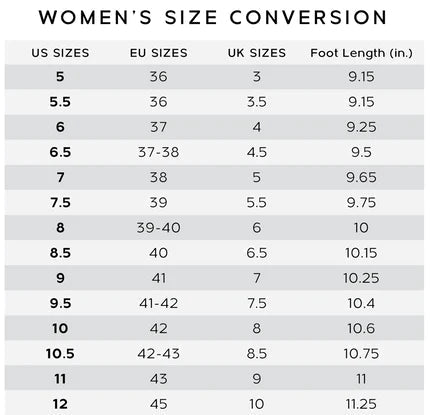 Journee Collection_CAMILLE Heels , Size chart