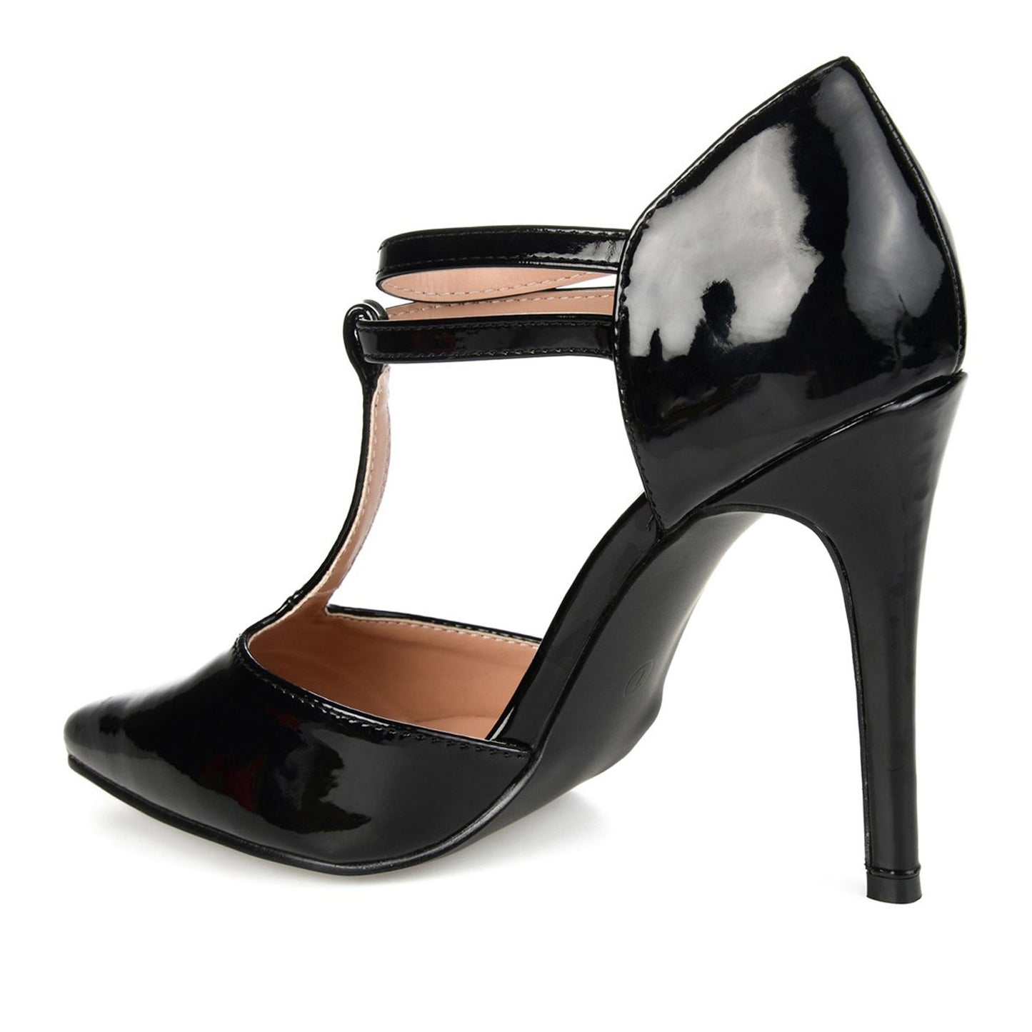 JOURNEE Collection Tru Patent T-Strap Pump