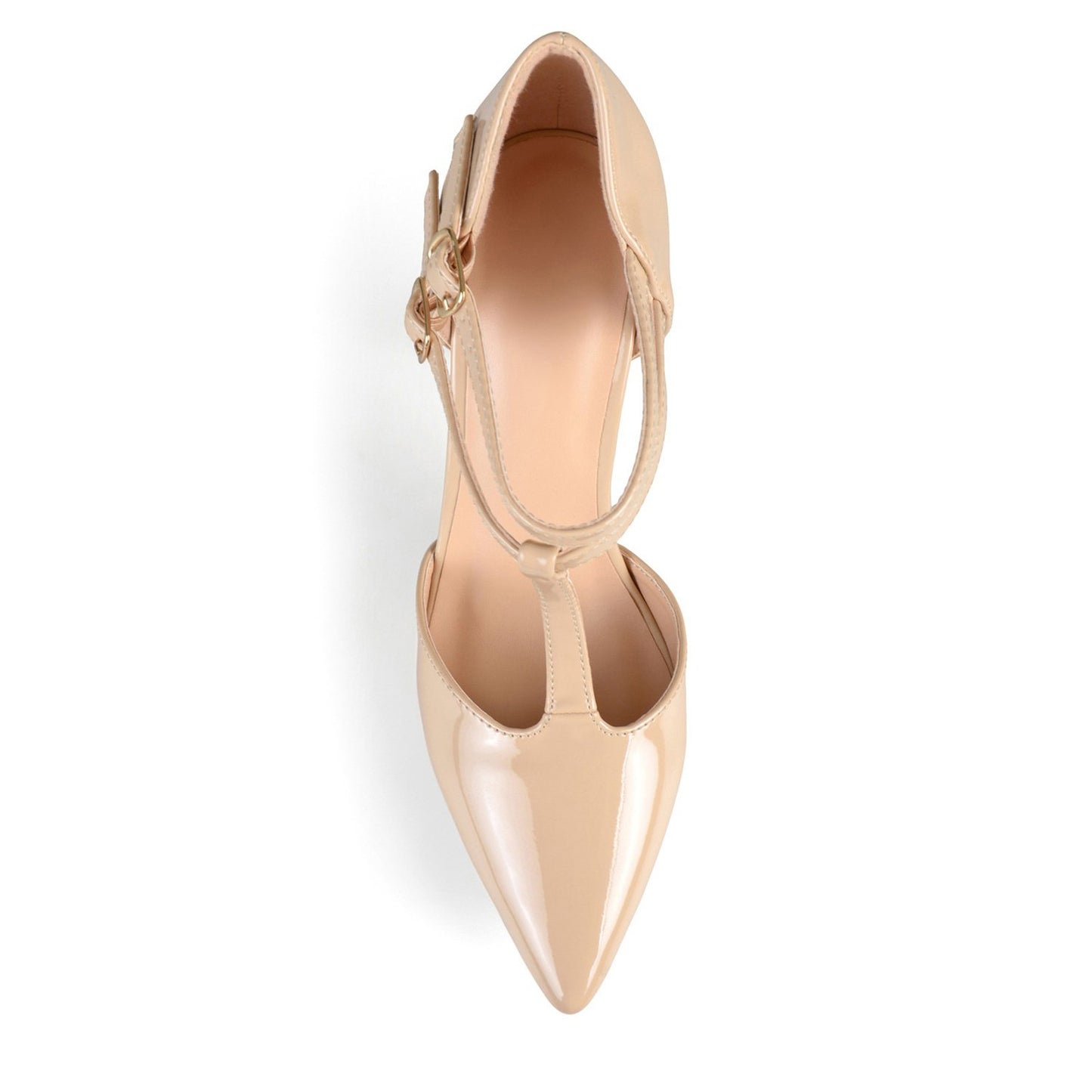 JOURNEE Collection Tru Patent T-Strap Pump