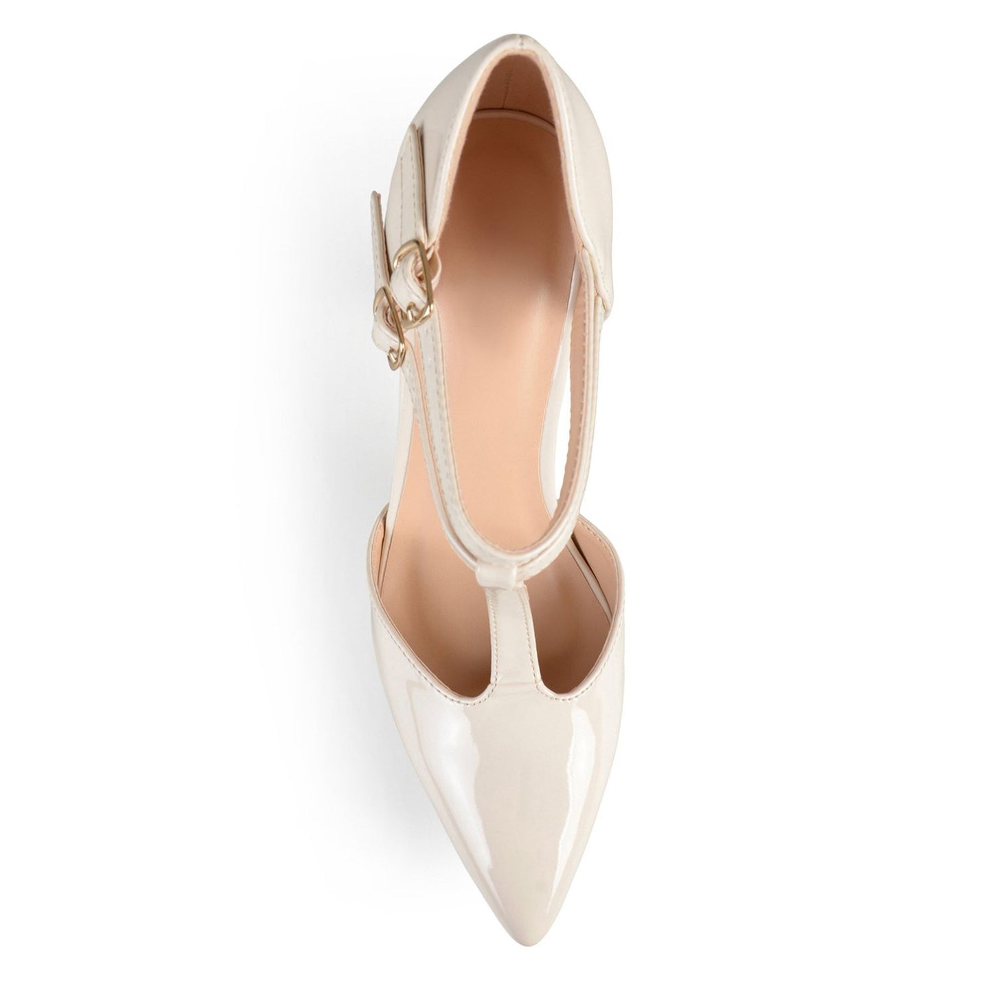 JOURNEE Collection Tru Patent T-Strap Pump