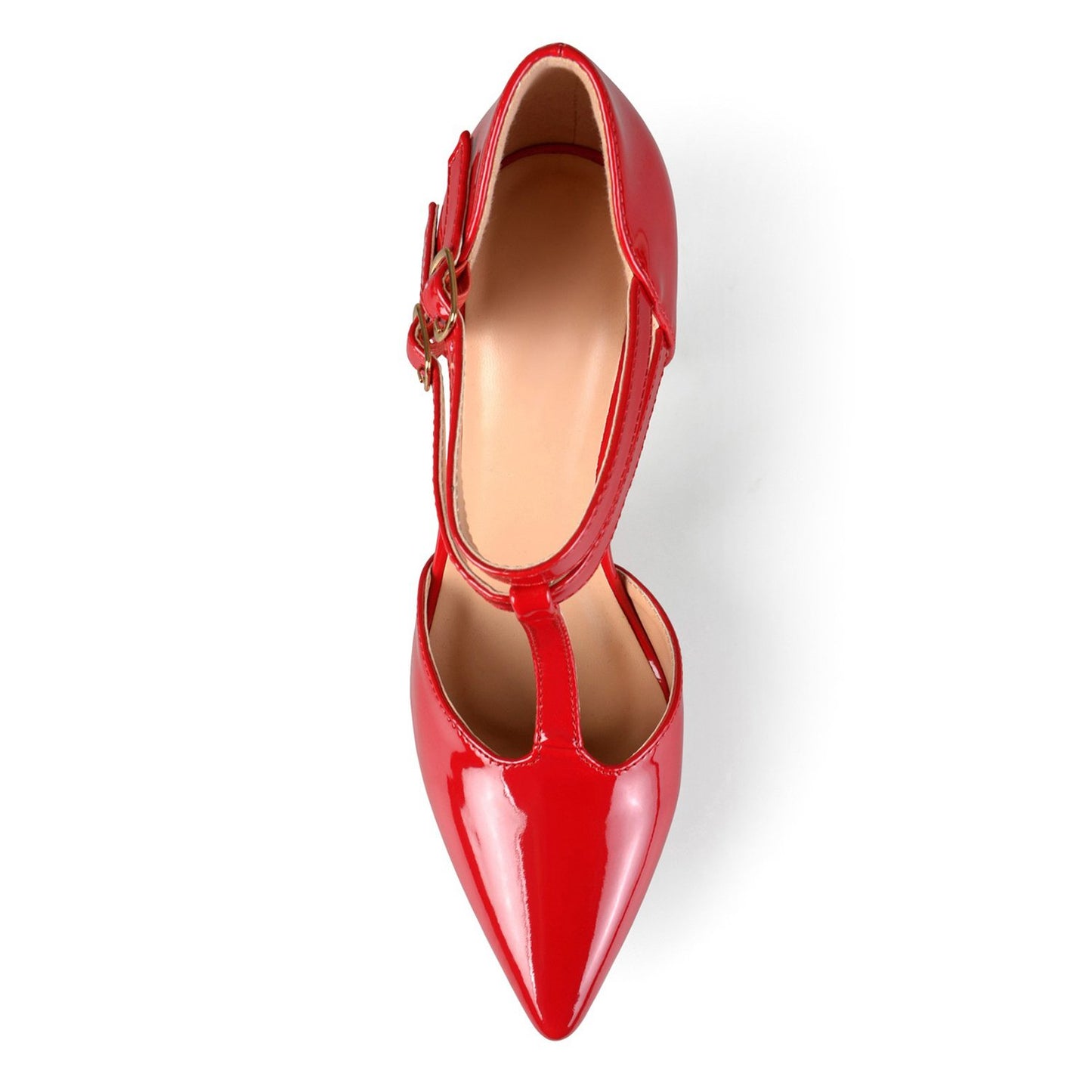JOURNEE Collection Tru Patent T-Strap Pump