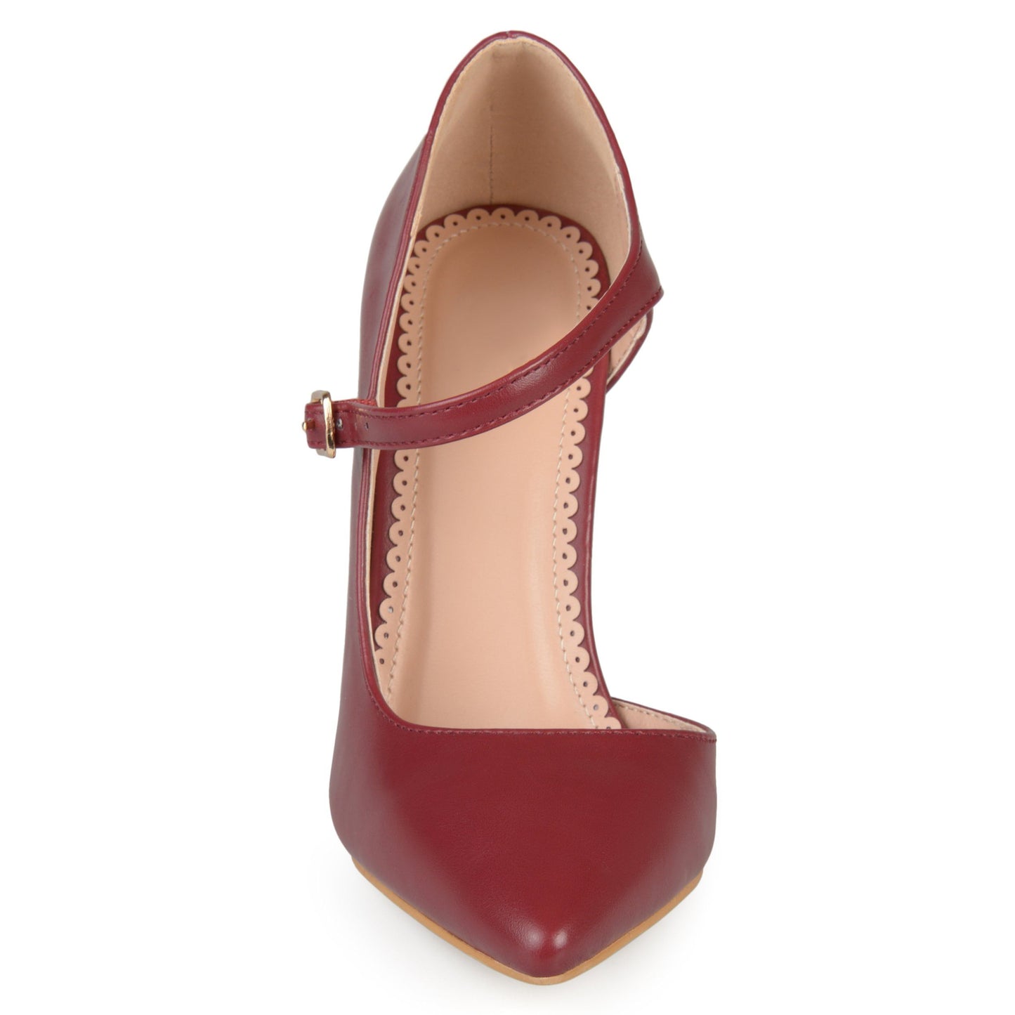 JOURNEE Collection Athea Ankle Strap Pointed Pumps