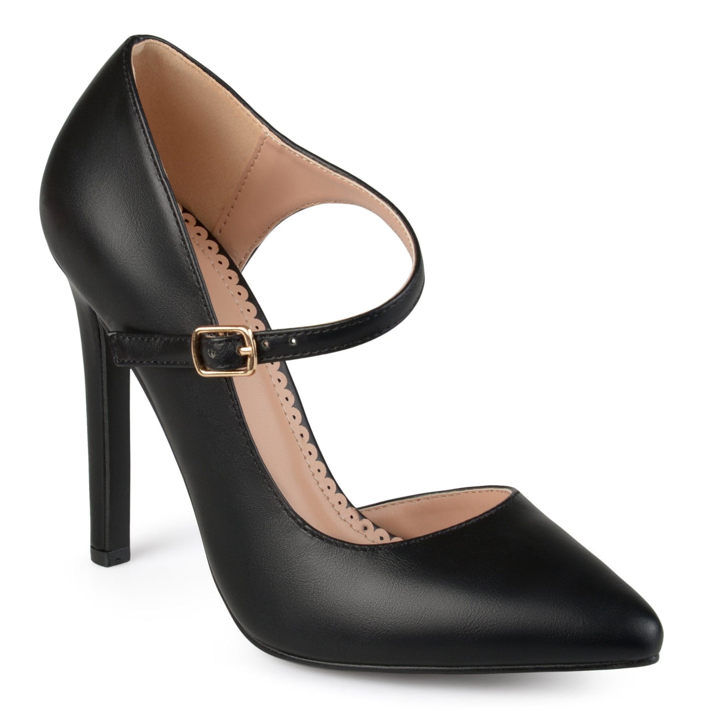 JOURNEE Collection Athea Ankle Strap Pointed Pumps