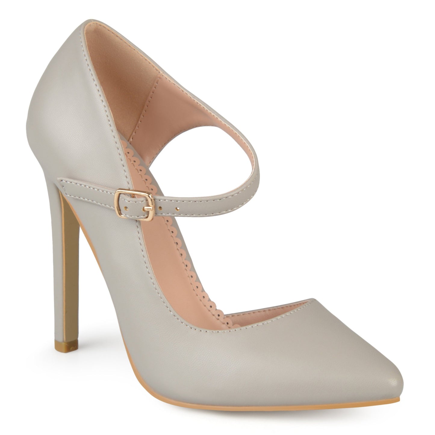 JOURNEE Collection Athea Ankle Strap Pointed Pumps