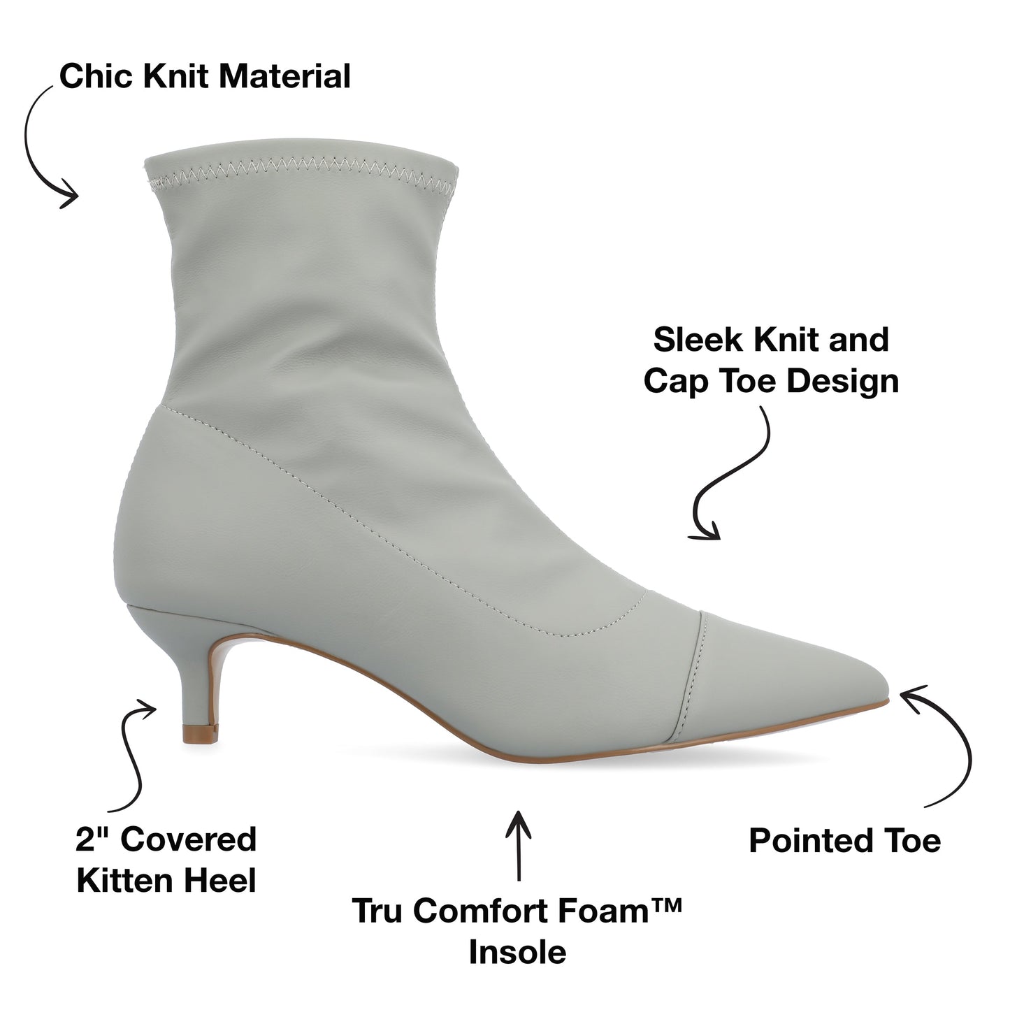 JOURNEE Collection Jadde Booties, Large