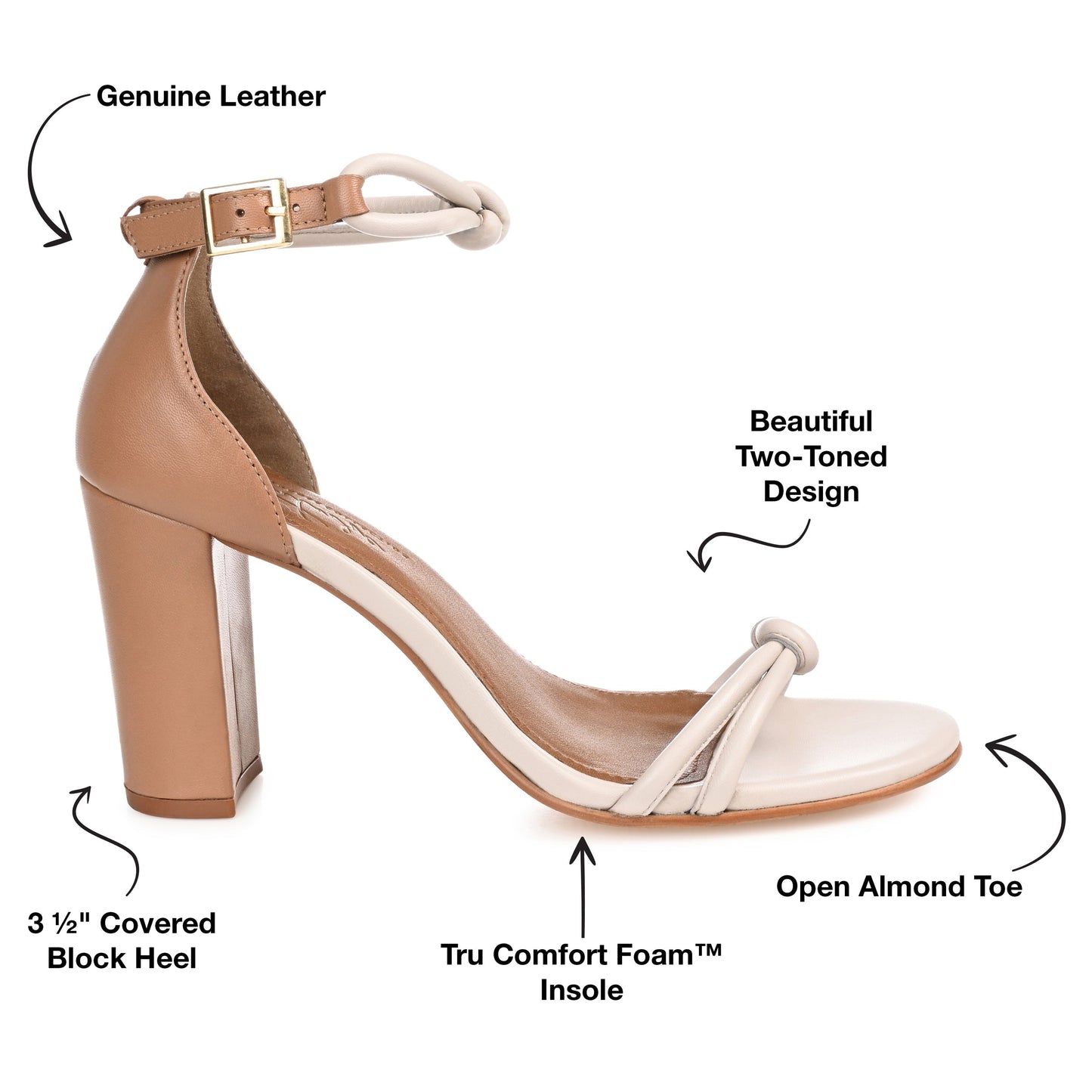 JOURNEE Collection Jettah Heels, large