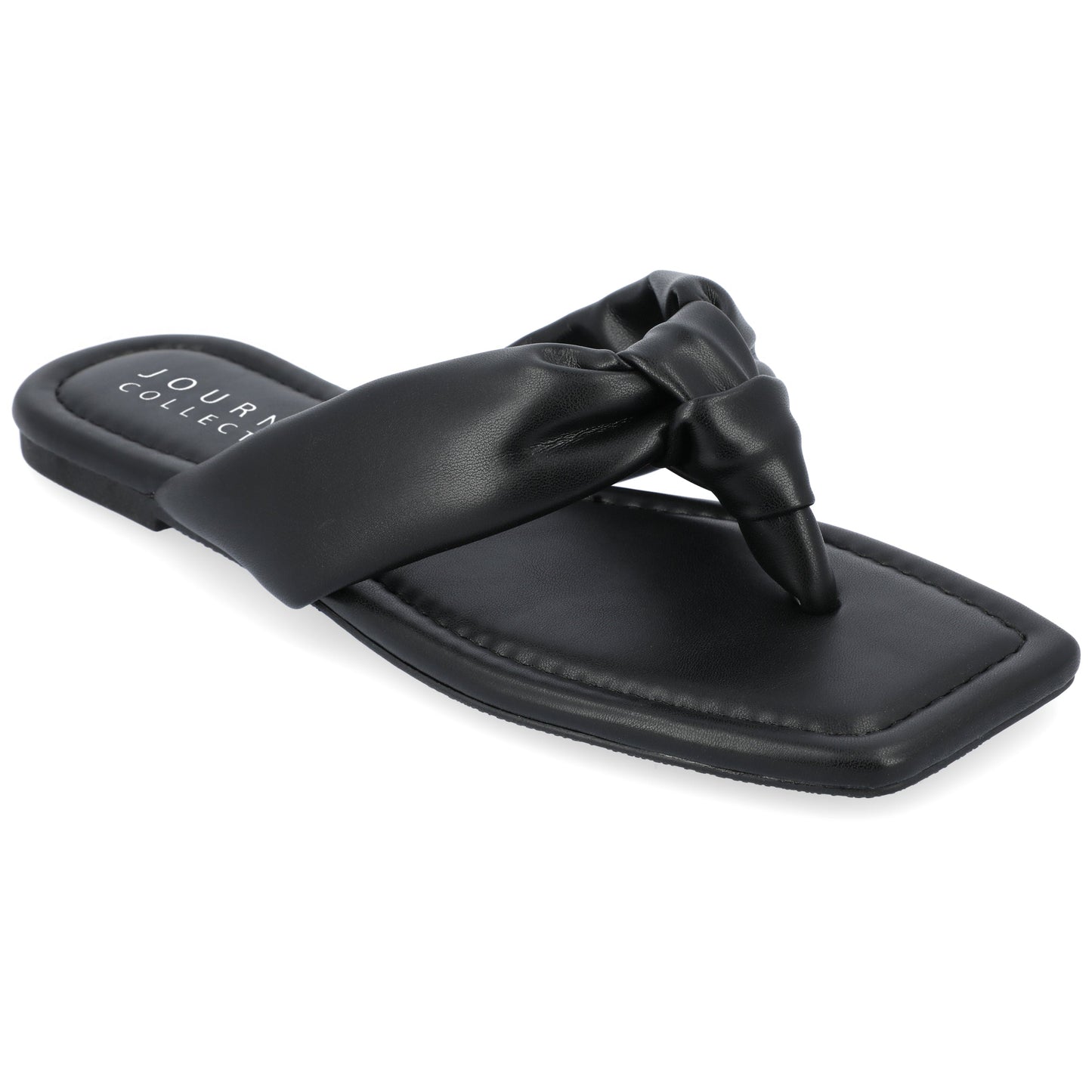 JOURNEE Collection Ares - Flip-Flop Sandals, Black