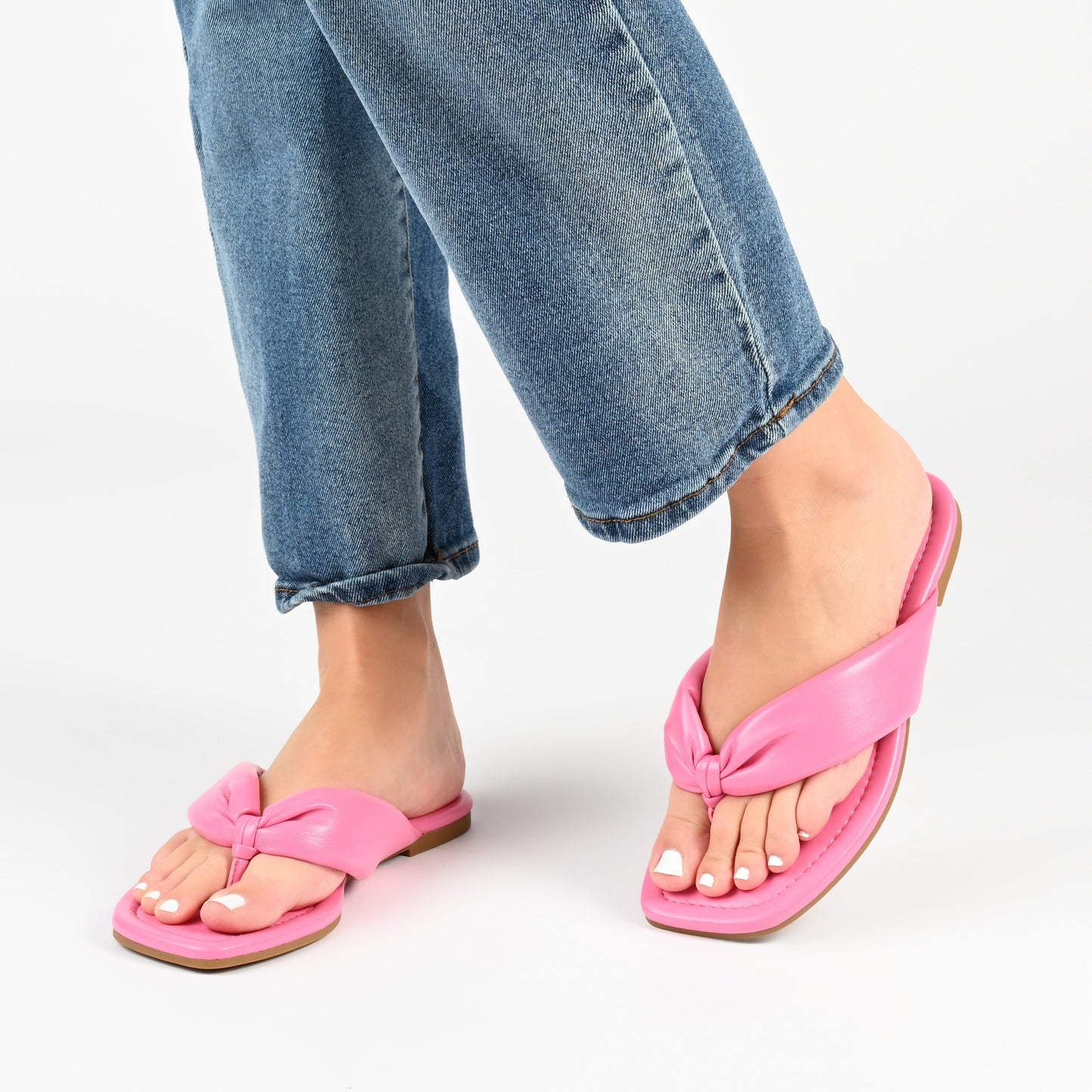JOURNEE Collection Kyleen Flip-Flop Sandals, Pink