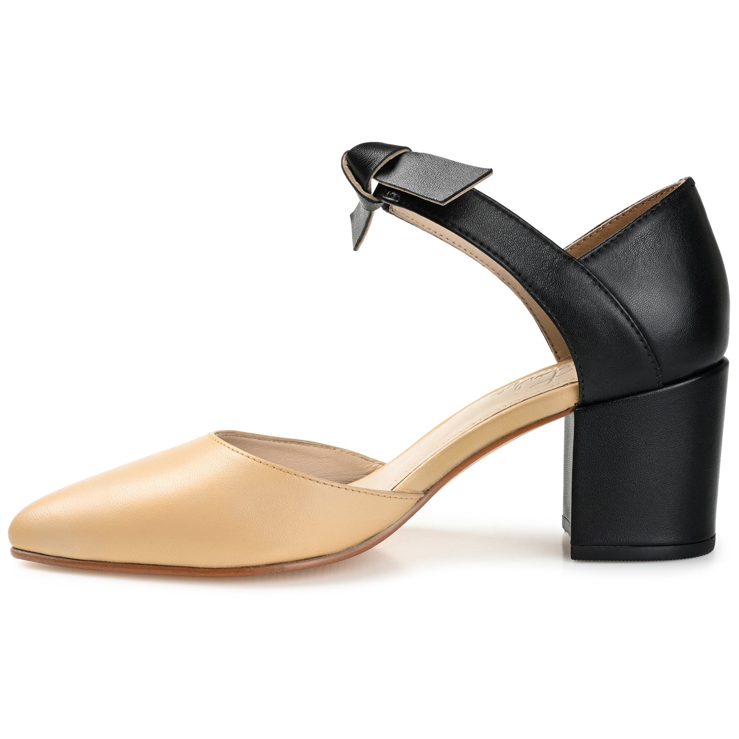 Journee Collection_CAMILLE Heels , Black and Tan