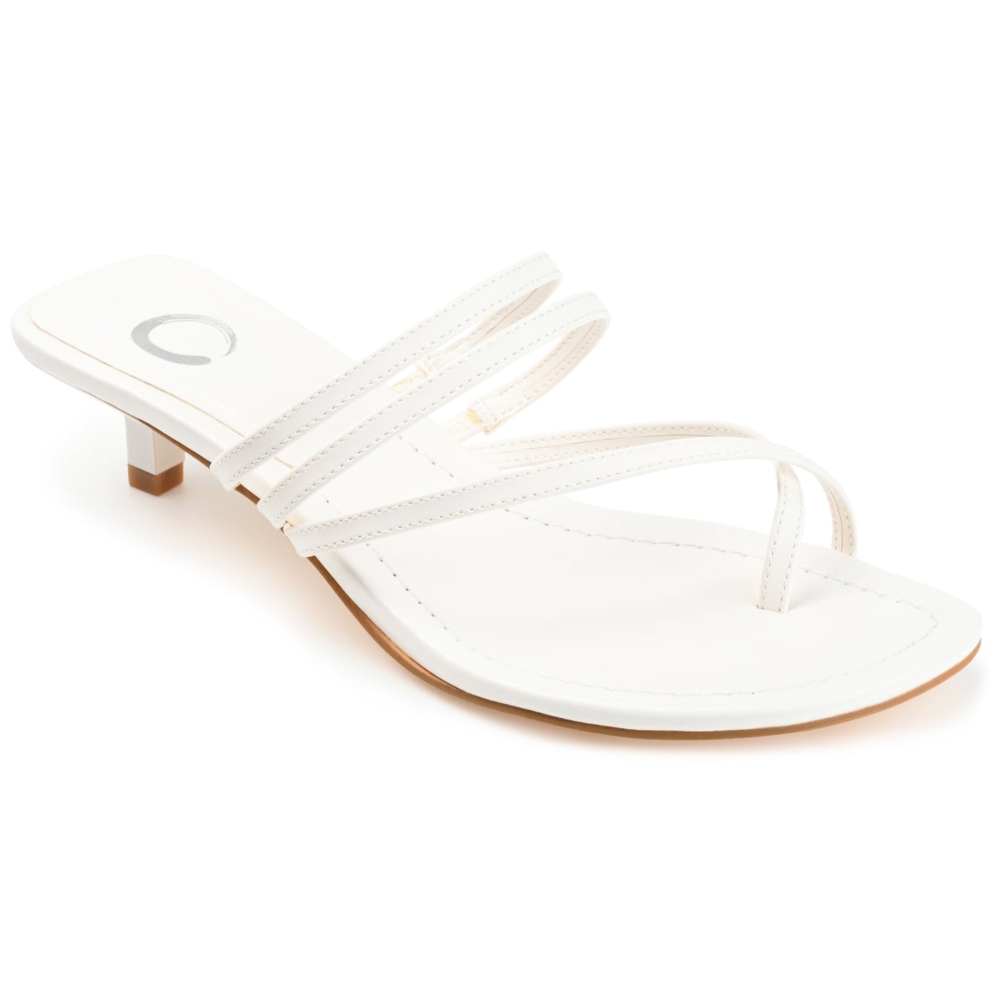 JOURNEE Collection Lettie Heels, White
