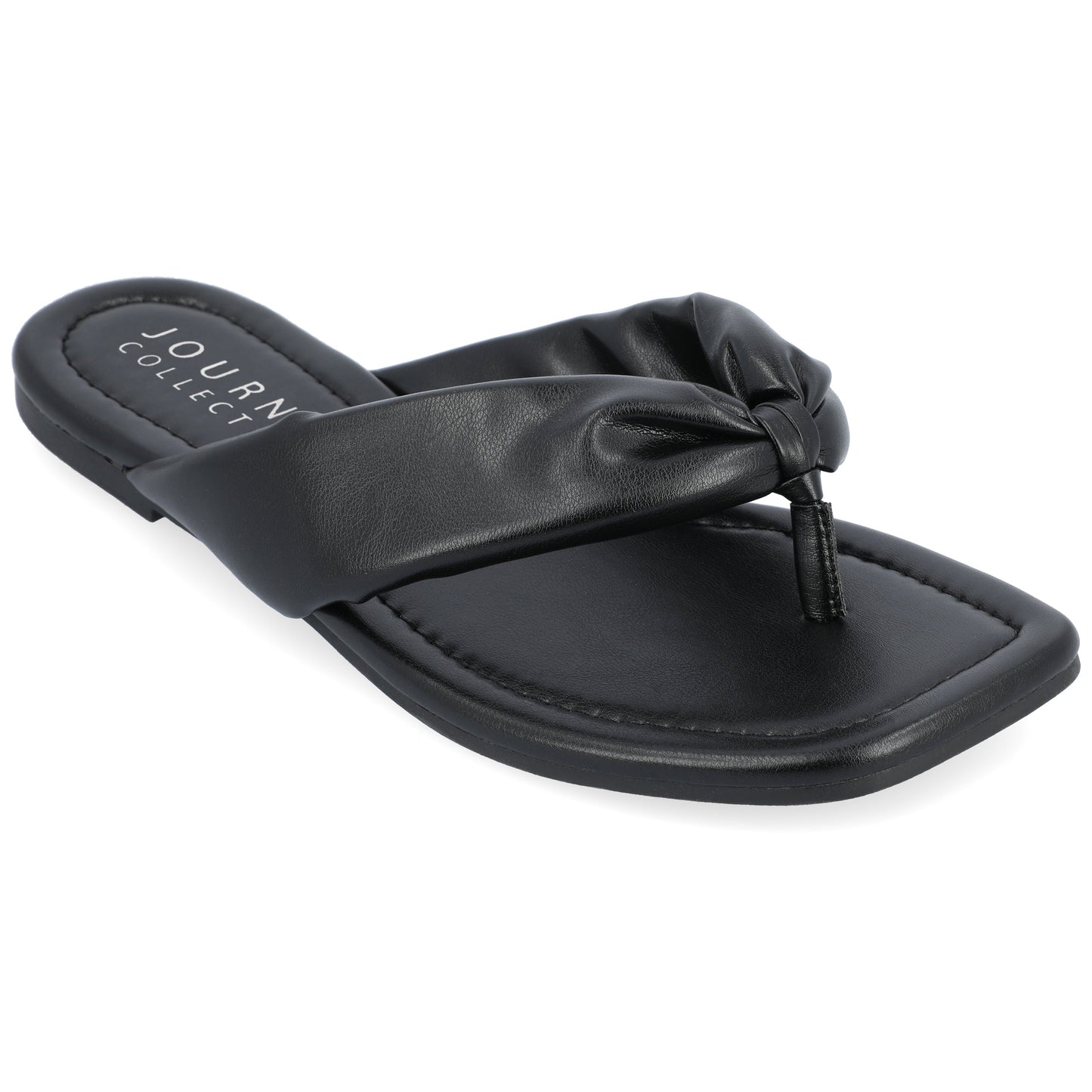 JOURNEE Collection Kyleen Flip-Flop Sandals, Black
