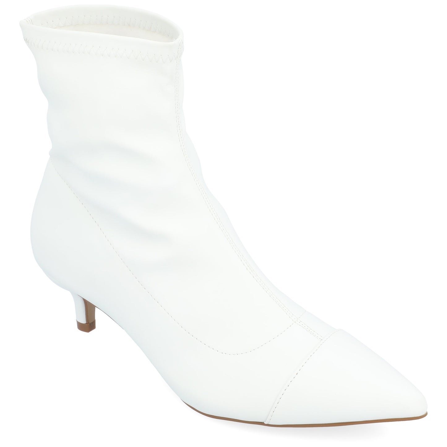 JOURNEE Collection Jadde Booties, White