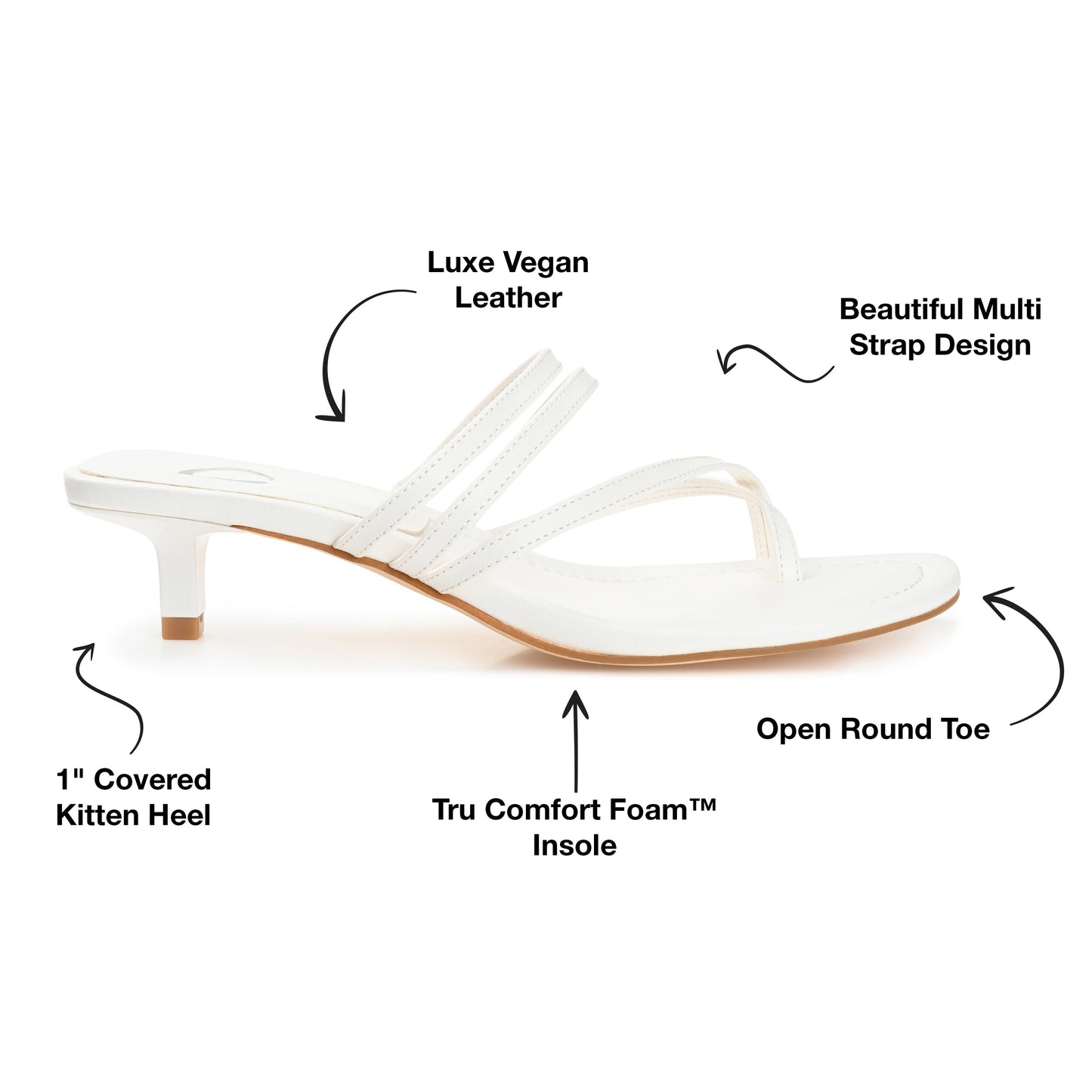 JOURNEE Collection Lettie Heels, Large