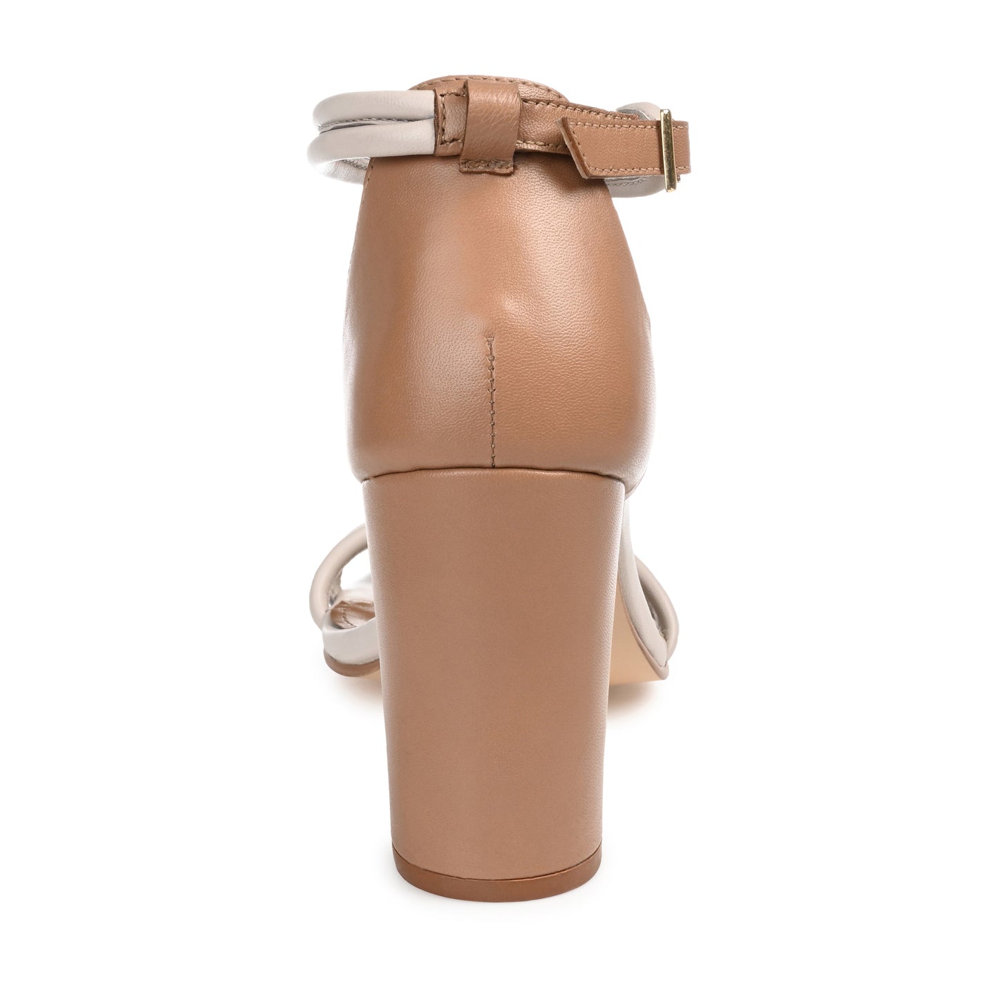 JOURNEE Collection Jettah Heels, Tan-Off-White