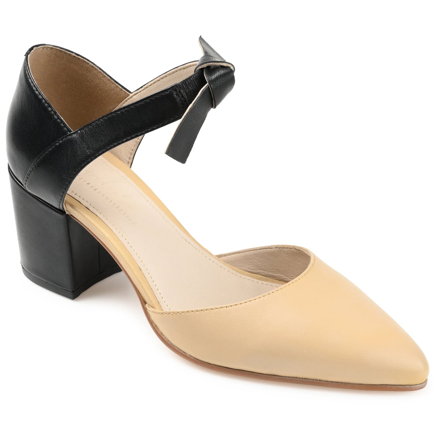 Journee Collection_CAMILLE Heels , Black and Tan