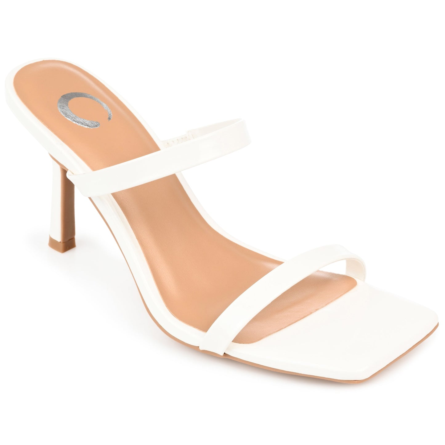 JOURNEE Collection Brie Heels, Off White