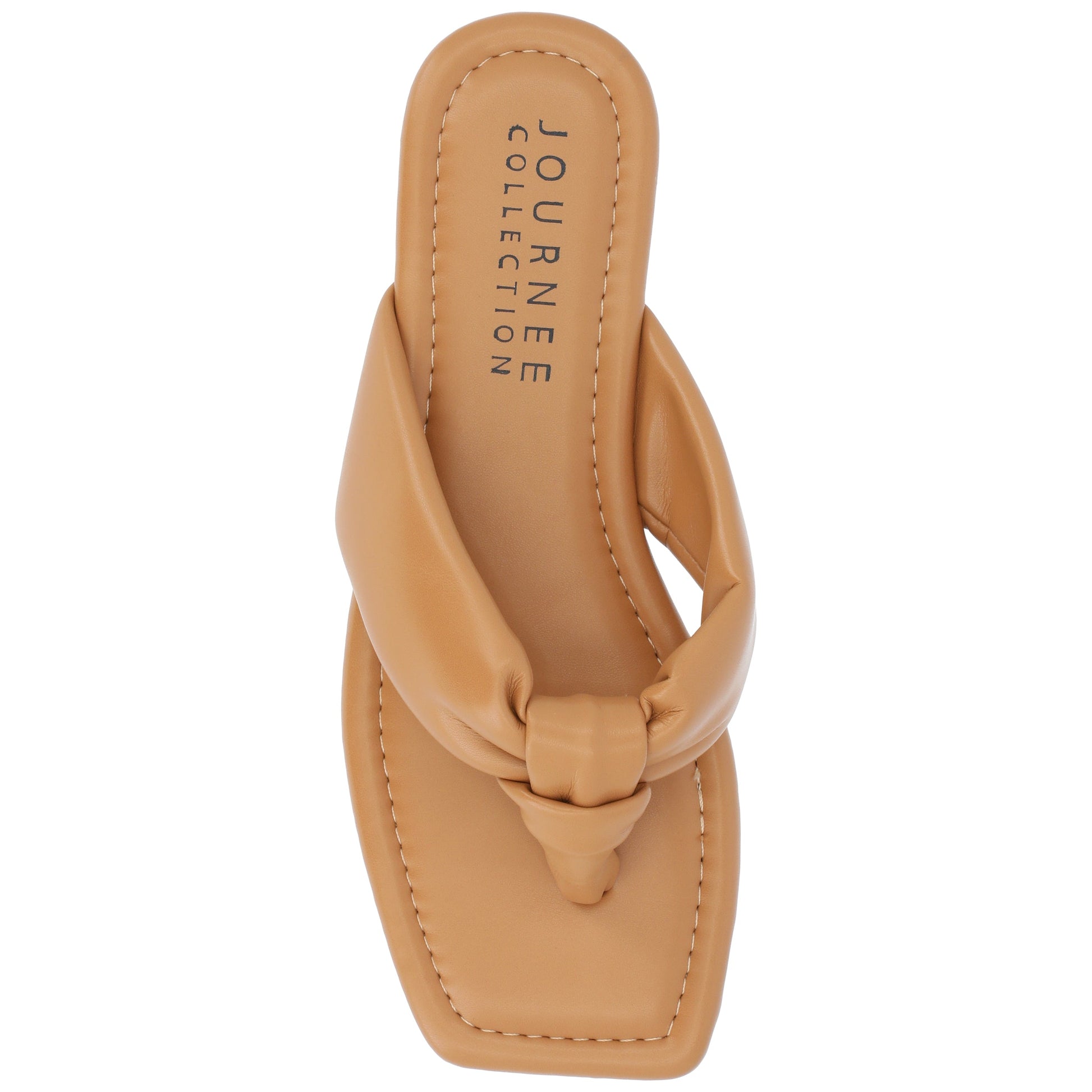 JOURNEE Collection Ares - Flip-Flop Sandals, Tan
