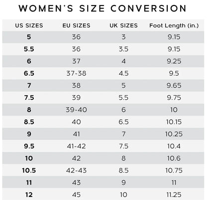 JOURNEE Collection Cardi Sneaker _Standard Width, Size Chart