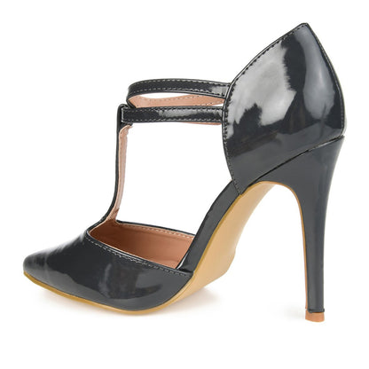 JOURNEE Collection Tru Patent T-Strap Pump