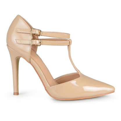 JOURNEE Collection Tru Patent T-Strap Pump