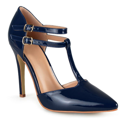 JOURNEE Collection Tru Patent T-Strap Pump
