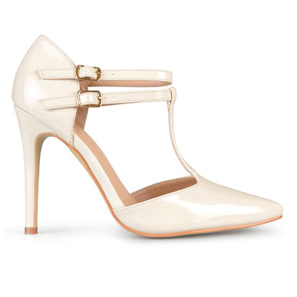 JOURNEE Collection Tru Patent T-Strap Pump