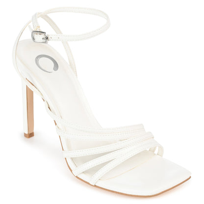 JOURNEE Collection Louella Heels, White