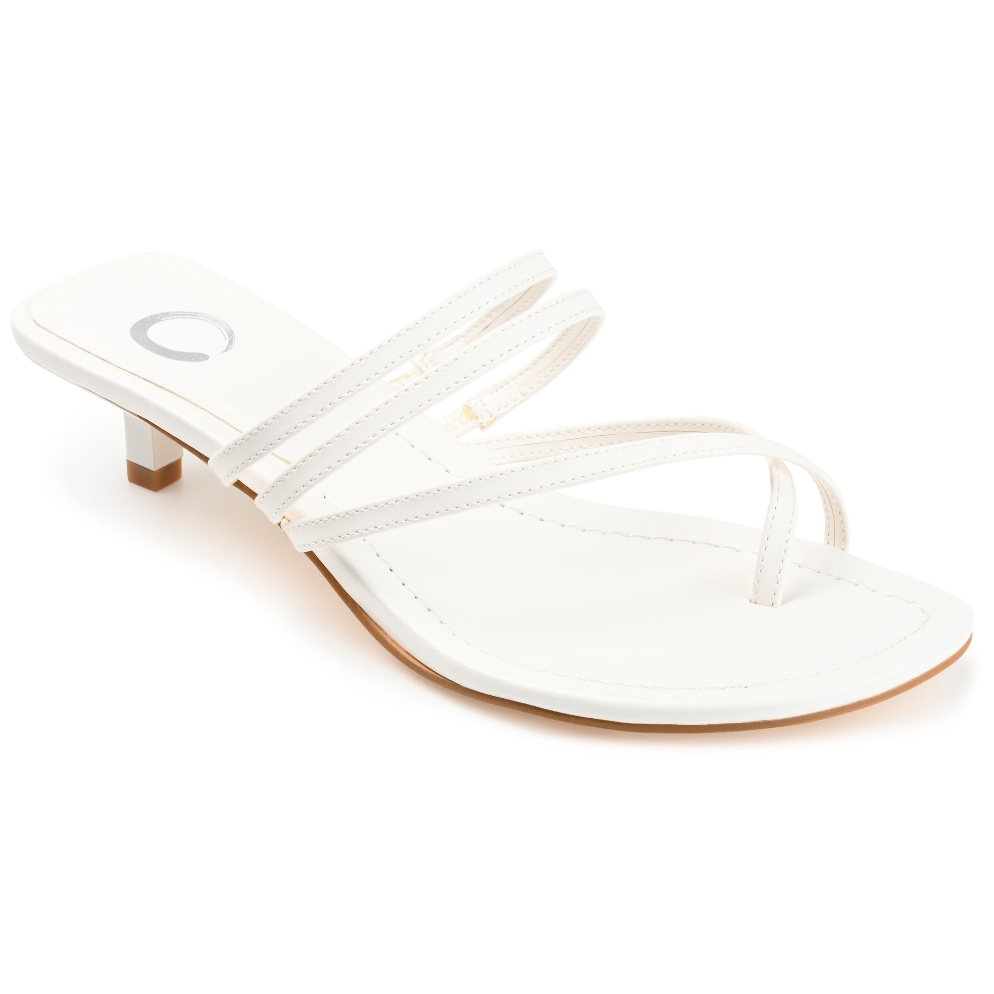 JOURNEE Collection Lettie Heels, White