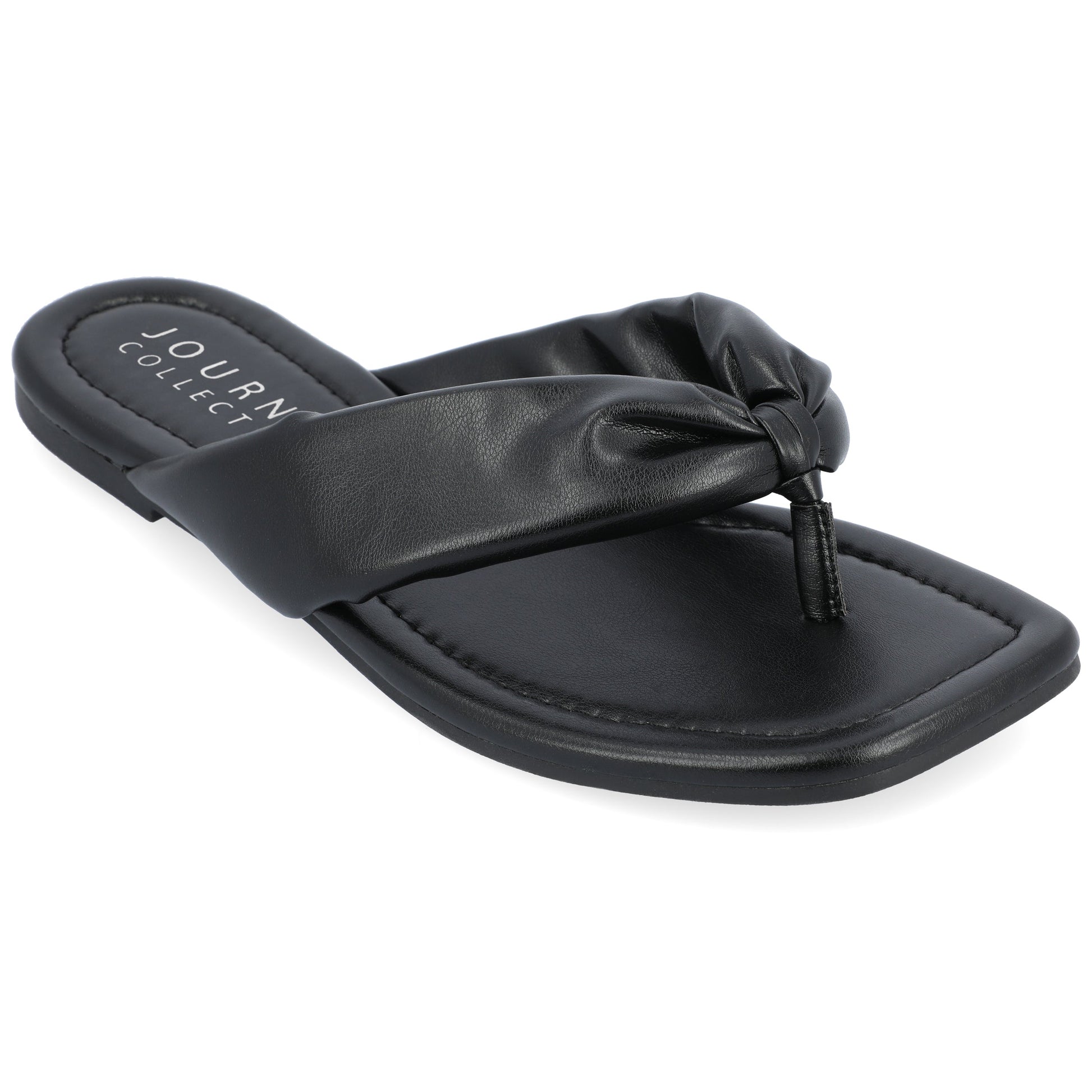 JOURNEE Collection Kyleen Flip-Flop Sandals, Black
