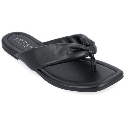 JOURNEE Collection Kyleen Flip-Flop Sandals, Black