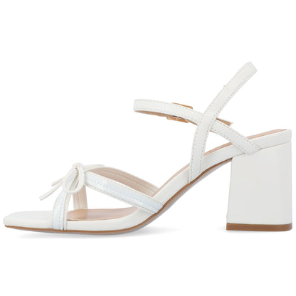 JOURNEE Collection Issmia Heels, White