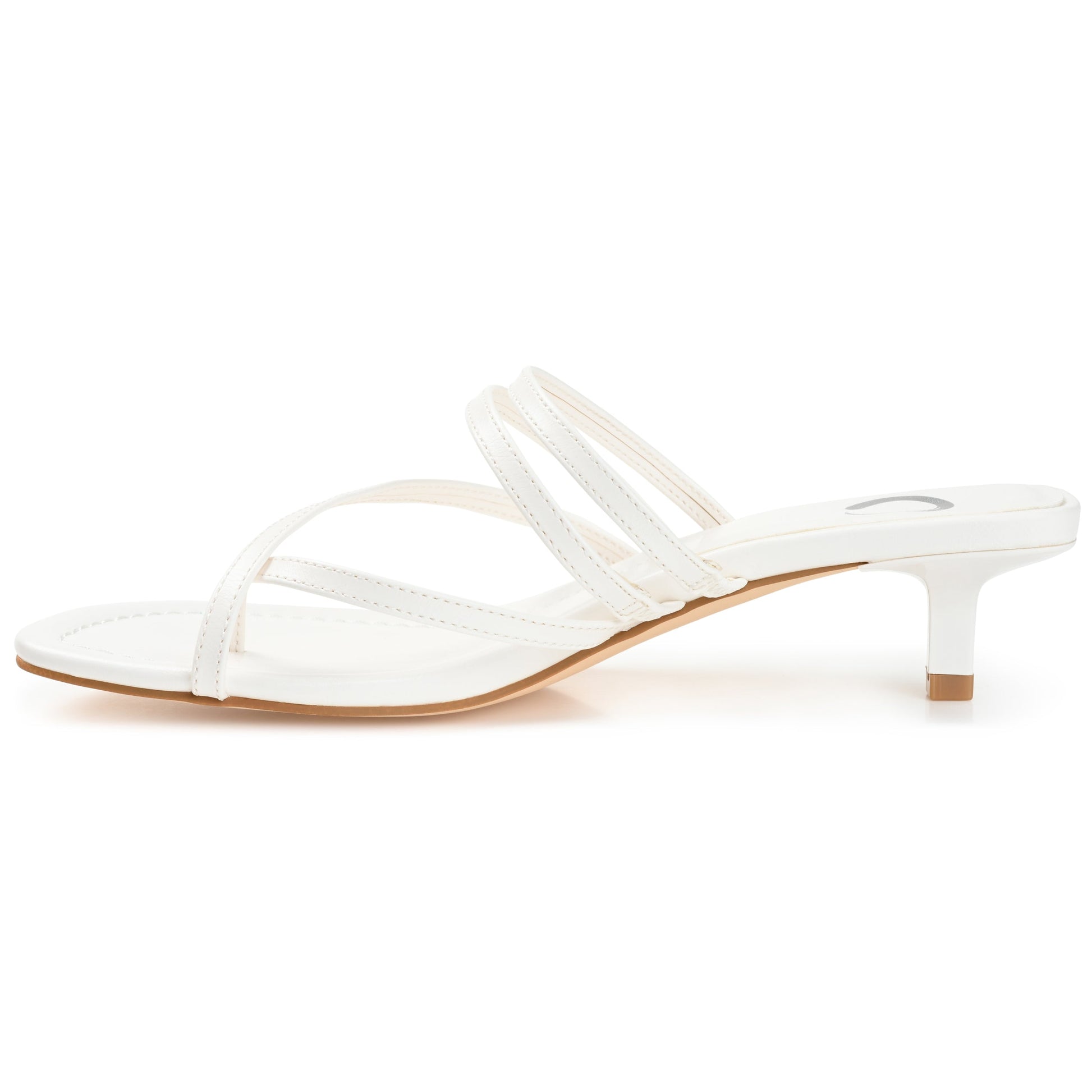 JOURNEE Collection Lettie Heels, White